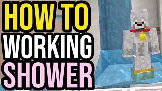 How To Make a WORKING SHOWER in Minecraft Java & Bedrock!