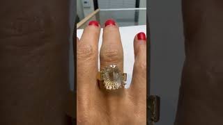 Portrait-Cut Pink Diamond Ring · 14k Yellow Gold · 3.46 CT