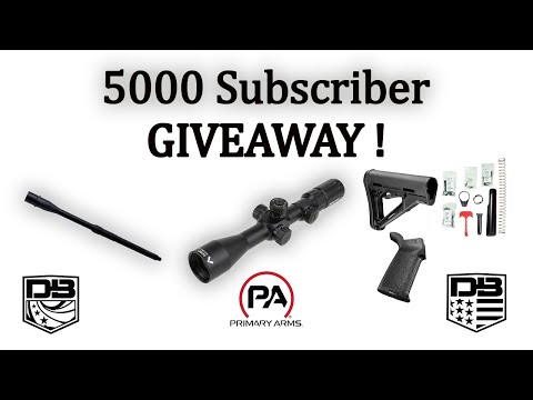 5000 Subscriber Giveaway! (Primary Arms and Diamondback Firearms)