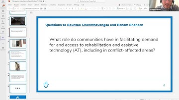 Webinar "Rehabilitation Matters - The appeal made by people in conflict-affected areas"