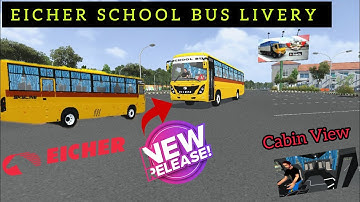 Download EICHER SKYLINER PRO COLLEGE BUS MOD For Bus Simulator Indonesia | School bus ! BTECH WHEELS