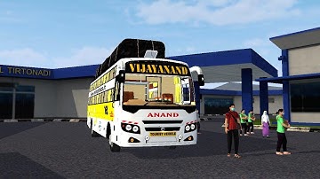 Driving a VRL Travels Prakash built BV Maxima bus in Bussid ||