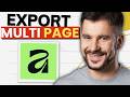 How to Export Multi Page PDFs in Affinity Designer (2026 Guide)