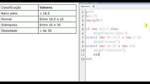 16. Programação no Scilab: comandos condicionais (if then elseif elseif)