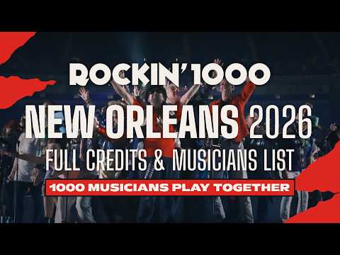 Rockin'1000 New Orleans 2026 | Full Credits and Musicians List