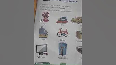 Std 1 computer science lesson 1 machine and computer part 1