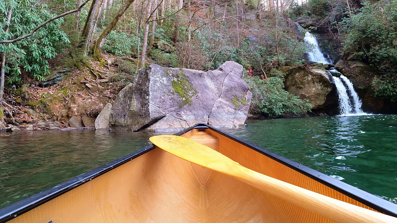 Exploring beautiful Wright Creek Falls on Lake Jocassee by canoe. YouTube