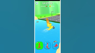 Fly and surfing | Shape-shifting level 2112 gameplay. . #shorts #gaming #shapeshifting