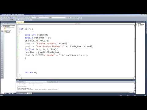 Programming in C & C++ Episode 0046 - Random Numbers Part 3