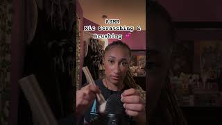 classic brushing &amp; scratching 🤍 #asmrvideos #shorts #asmr #micscratching