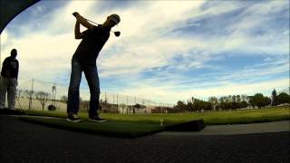 Breaking in my new driver at the Van Nuys Golf Range