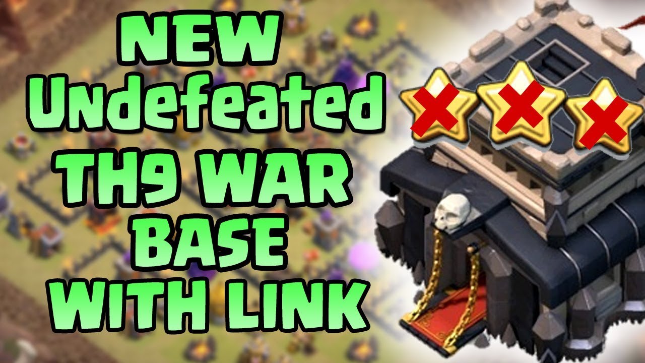NEW TH9 WAR BASE 2019 Anti 3 STAR | Town Hall 9 (TH9) WAR BASE CLASH OF CLANS - YouTube