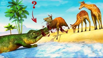 Crocodile Simulator #2। Crocodile Beach City Attack Simulator - Real Animal Attack। Android, ios,