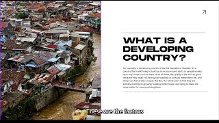 Developed countries vs developing countries