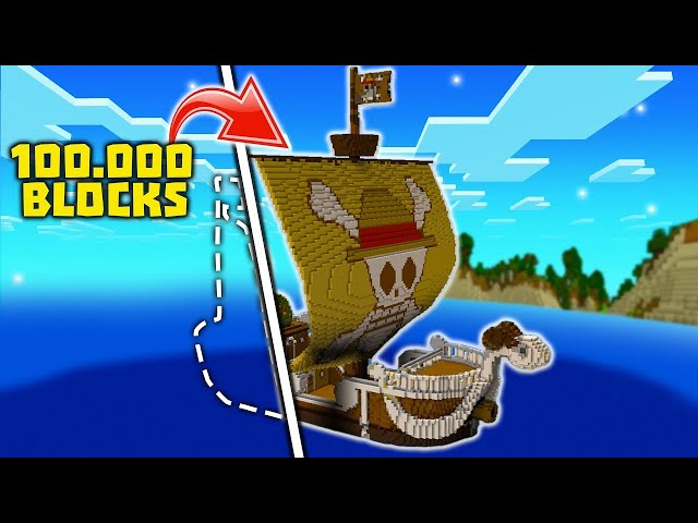 Έφτιαξα Το ΚΑΡΑΒΙ Του ONE PIECE Στο Minecraft