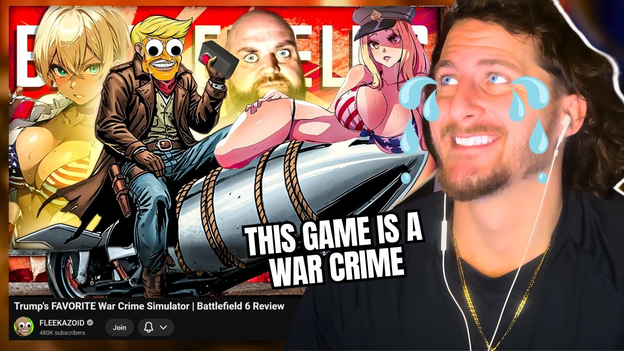 Любимый симулятор военных преступлений Трампа | Обзор Battlefield 6 — FLEEKAZOID | Реакция Тризаши