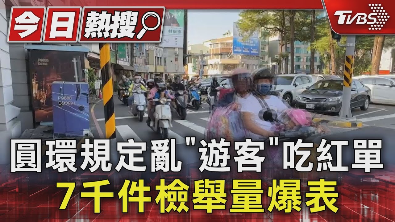 台南圓環規定亂...要打燈? 要停紅燈? 遊客吃紅單｜TVBS新聞 @TVBSNEWS01