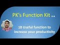 PK's Function Kit - Increase your productity