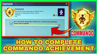 Easy Way To Get Complete Commando Achievement In Pubg Mobile Pubg Mobile Commando Achievement