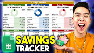 How to Make a SAVINGS TRACKER in Google Sheets *EASY 10-MIN TUTORIAL*