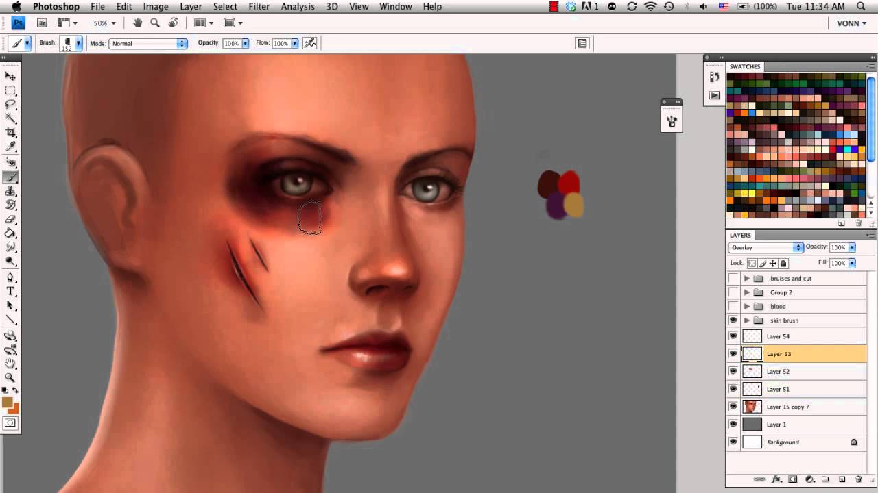 How to Paint Scars and Bruises 