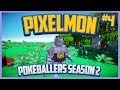 Pixelmon Server Pokeballers Adventure Season 2 Episode 4 - First Boss Battle &amp; Machoke Evolution!