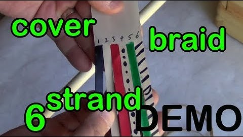 DEMO 11: 6 Strand Leather Round Cover Braid with a Core