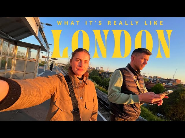 Couple newly Living in London | London river walking tour & some