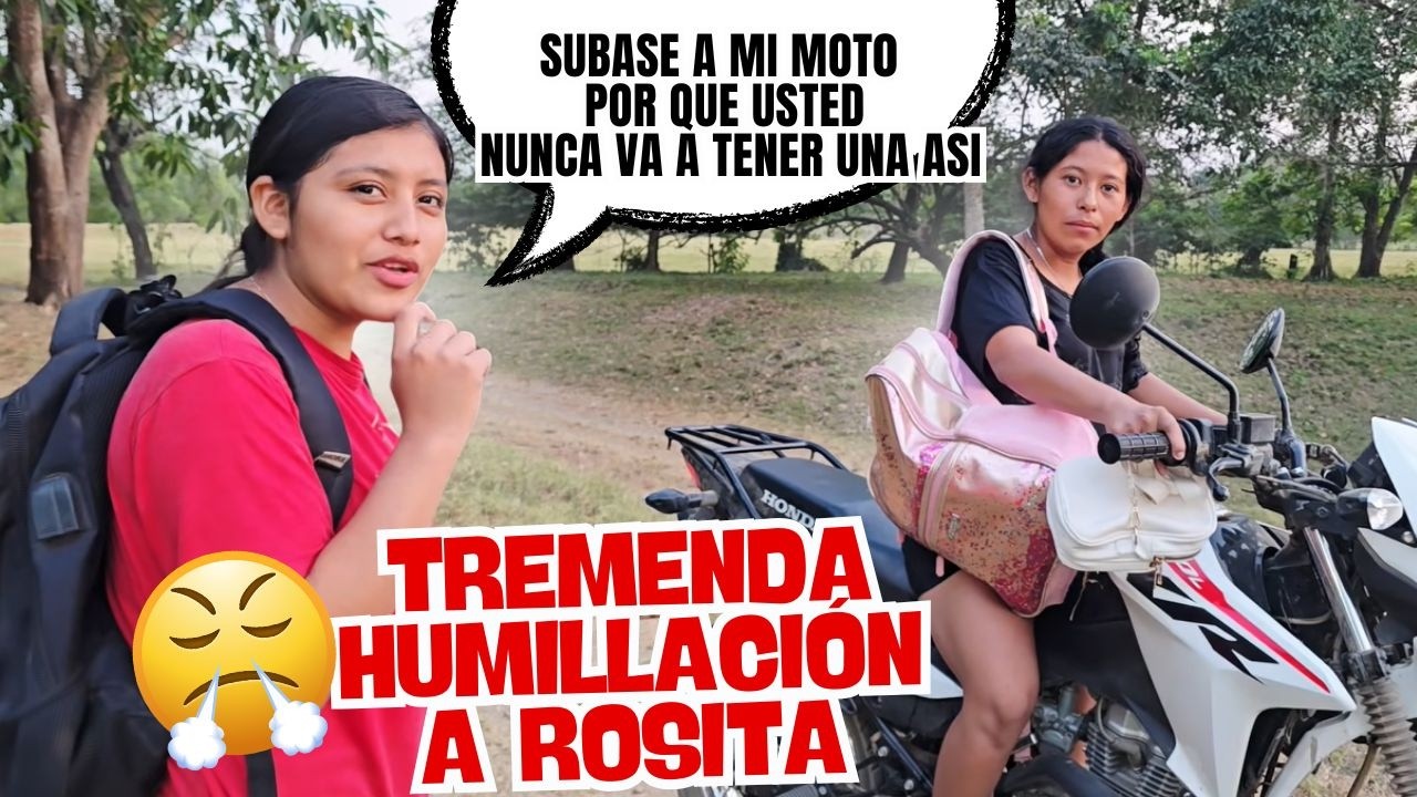 ROSITA QUED0 BURLADA tras el comentario de YENI😡😡 ‘Nunca vas a tener una moto como la mía’ le dijo😡😡