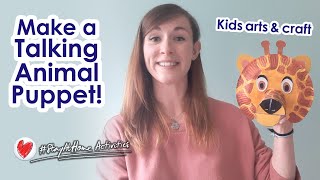 Make a Talking Puppet - with Aiysha Nugent-Robinson - Kids Arts & Crafts - #StayAtHome Activities