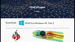 Install FeniCS on Windows - Section 1 - Linux in Windows 10(Linux subsystem)-Part 2