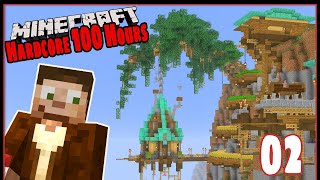 100 Hours In Harḋcore Minecraft: How'd I Survive This?!