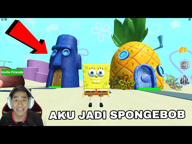 AKU JADI SPONGEBOB 😂 HOUSE TOUR SETIAP RUMAH 😍 class=