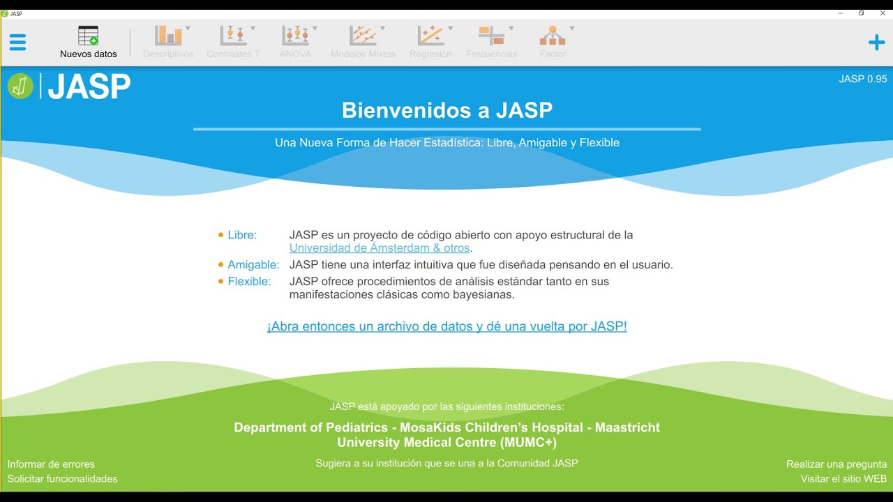 1  Crear DDBB y funciones básicas en JASP