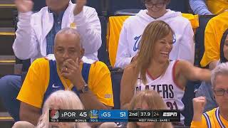 Stephen Currys Mom Betrays Seth Curry Whos Mostly On The Bench Trail Blazers Vs Warriors Game 1 N