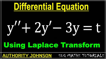 How to solve Differential Equations using Laplace Transform 01