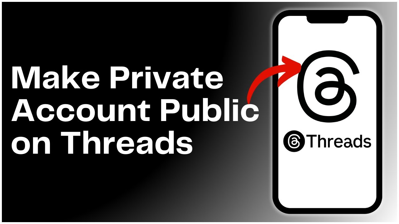 How to Make Private Account Public on Threads App - YouTube