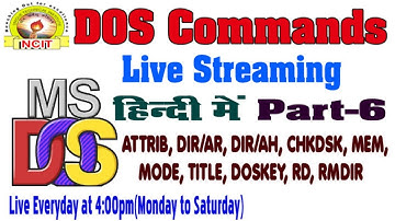 DOS COMMANDS TUTORIAL PART-6 (Live)