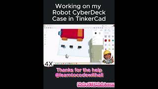 Working on my #cyberdeck #robot case n #TinkerCad #STEM #STEAM #BlackWomenInSTEM NoireSTEMinist.com