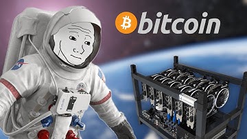 Wojak mines Bitcoin in the Stratosphere