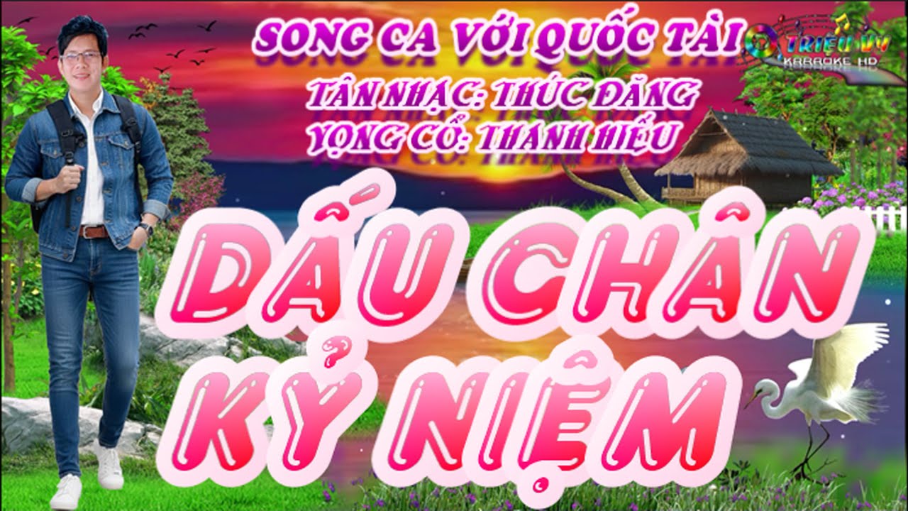 KARAOKE TC TC DẤU CHÂN KỶ NIỆM THIẾU ĐÀO SONG CA VỚI QUỐC TÀI