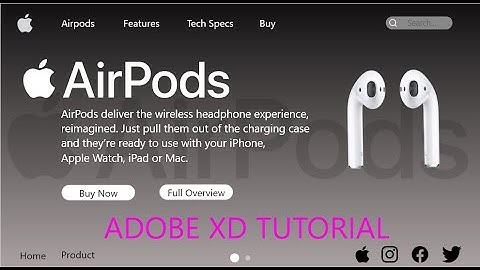 How to create Apple !!Airpods!! Landing page in Adobe_Xd Tutorial !!Auto_Animate!!