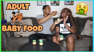 Adult vs Baby food Challenge