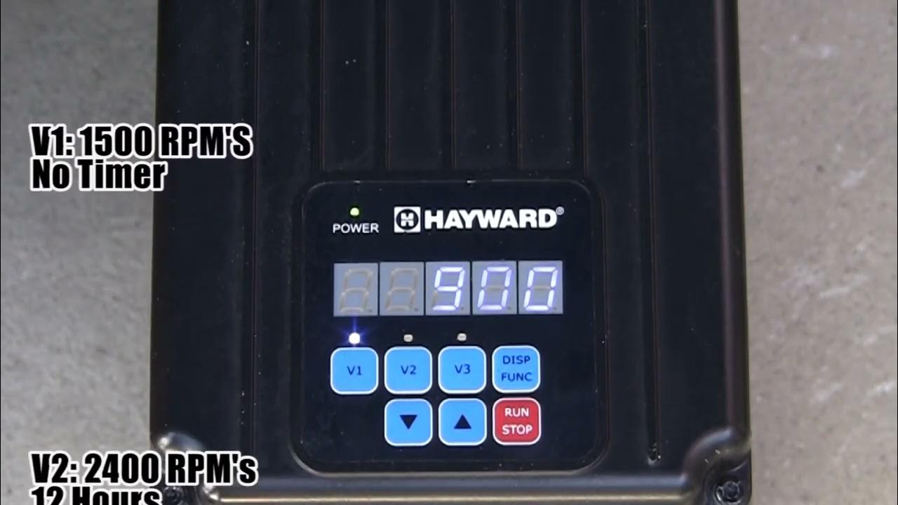 Hayward Super Pump VS Variable speed Pump Programming and