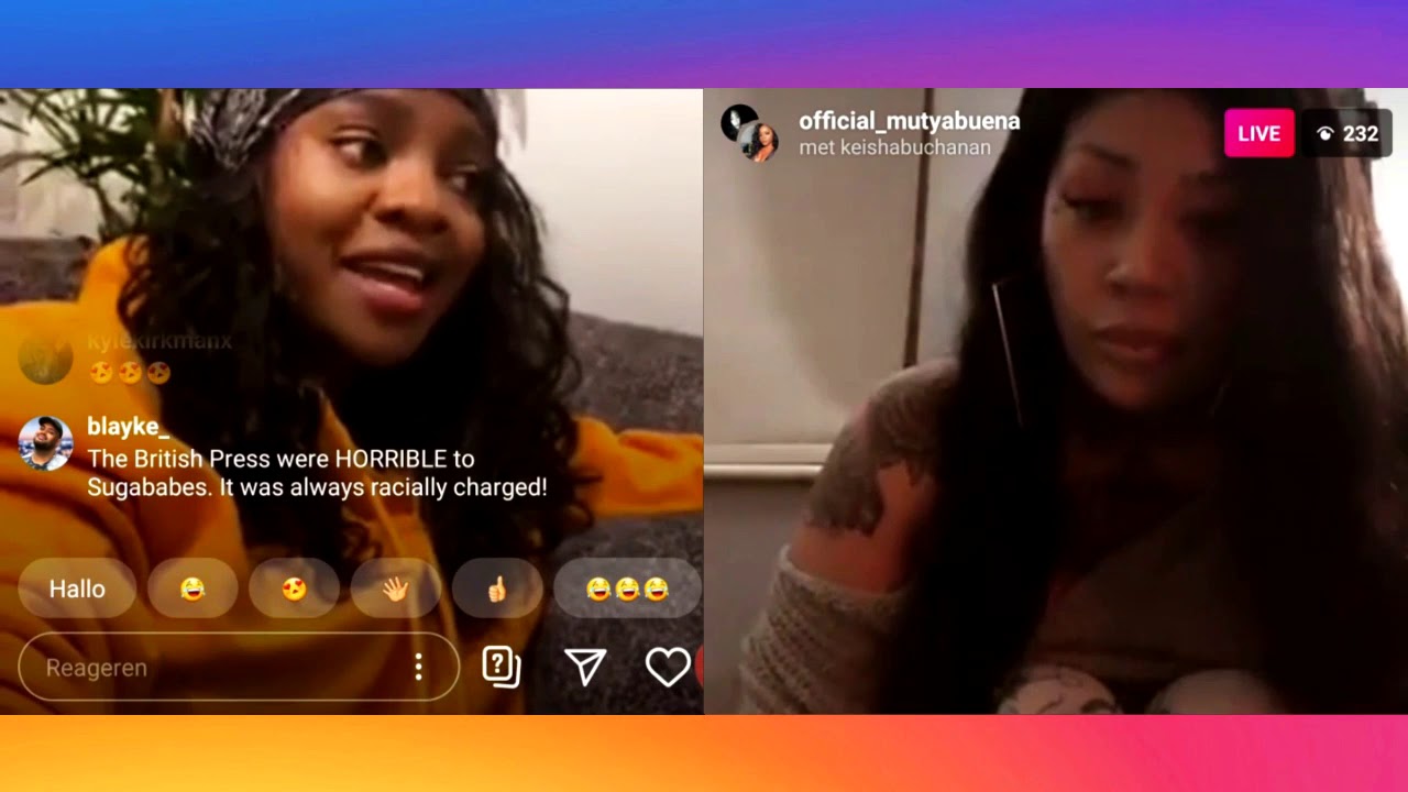 Sugababes - Mutya & Keisha Q&A on IG LIVE
