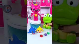 ASMR Unboxing Pororo &amp; Pinkfong Bath Toy Set | Satisfying Toy Play with Subi Toys #shorts
