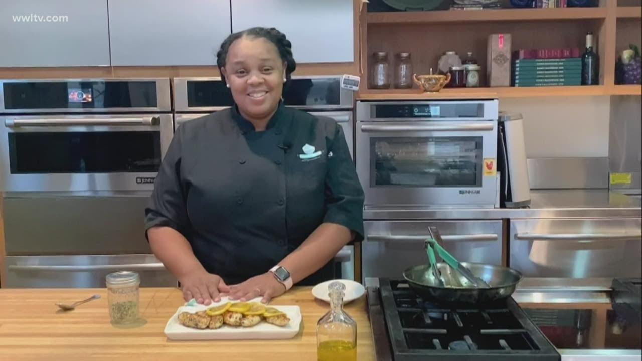 An easy chicken dish with citrus pepper seasoning from Chef Dee Lavigne of SOFAB