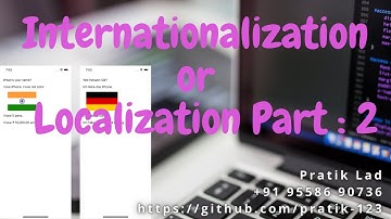 Internationalization / Localization Part : 2