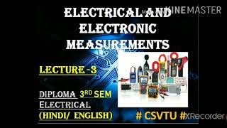 Electrical and electronic measurements...  Deflecting, controlling and damping torque