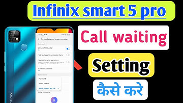 infinix smart 5 pro call waiting setting enable kaise kare || call setting